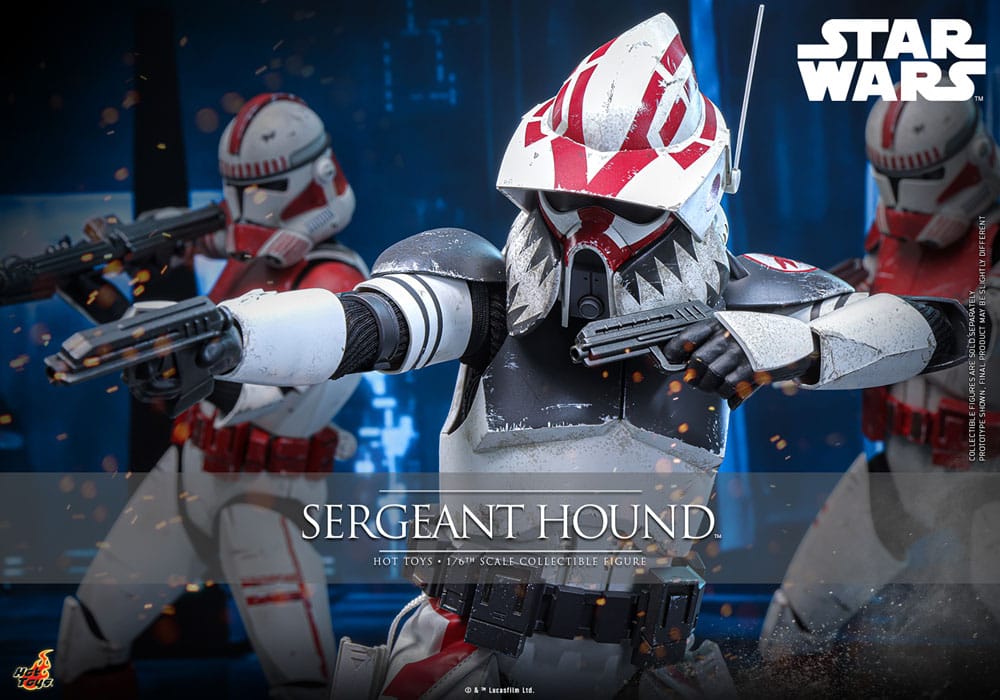 Star Wars: The Clone Wars Actionfigur 1/6 Sergeant Hound 30 cm
