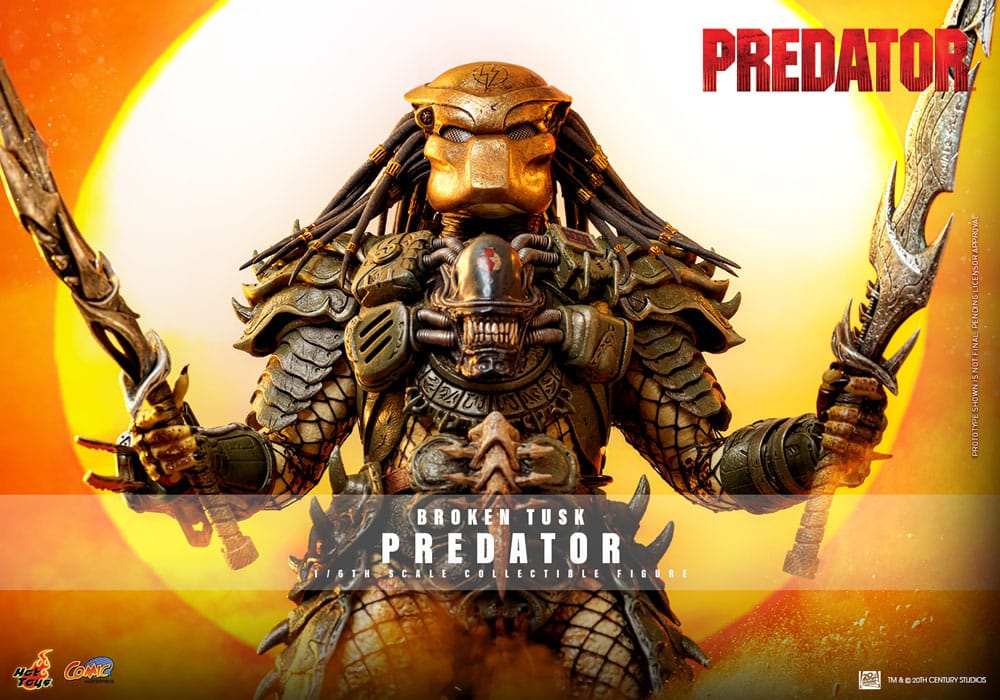 Alien vs. Predator Comic Masterpiece Actionfigur 1/6 Broken Tusk Predator 35 cm