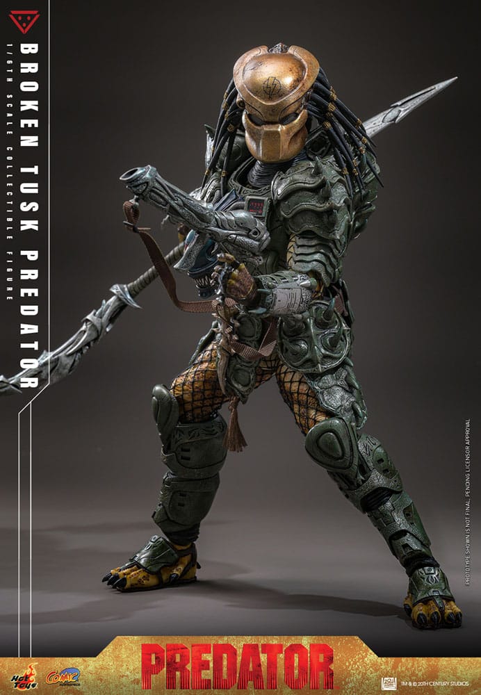 Alien vs. Predator Comic Masterpiece Actionfigur 1/6 Broken Tusk Predator 35 cm