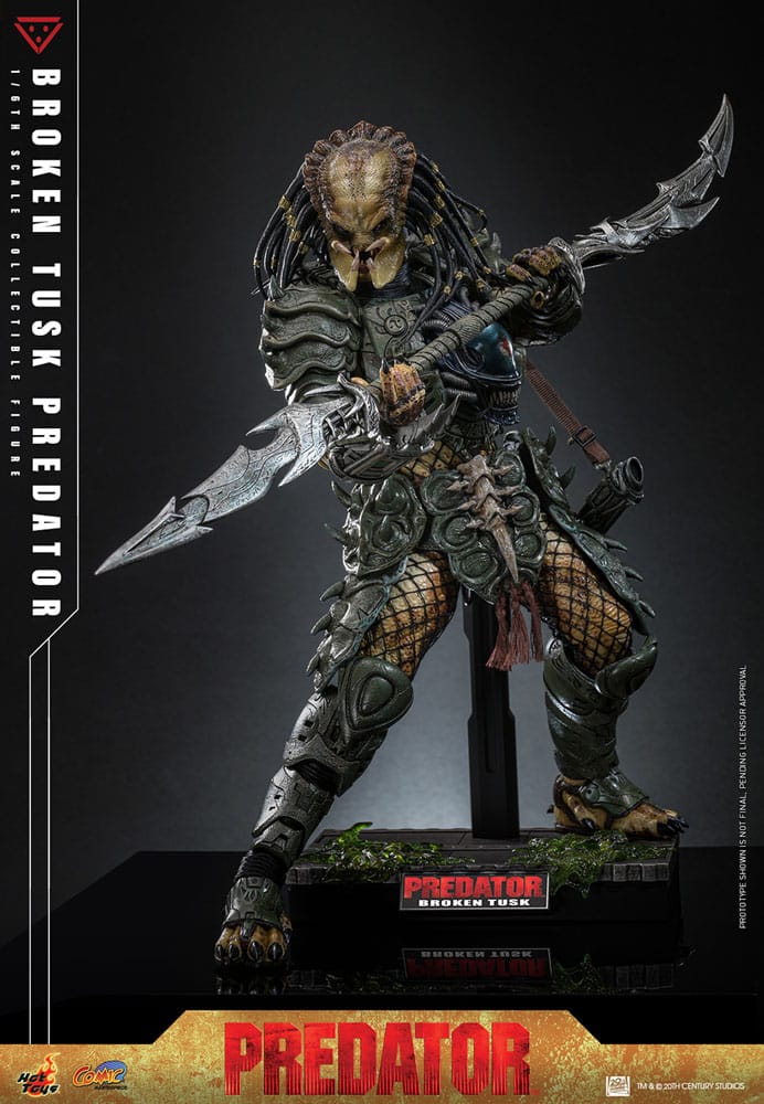 Alien vs. Predator Comic Masterpiece Actionfigur 1/6 Broken Tusk Predator 35 cm