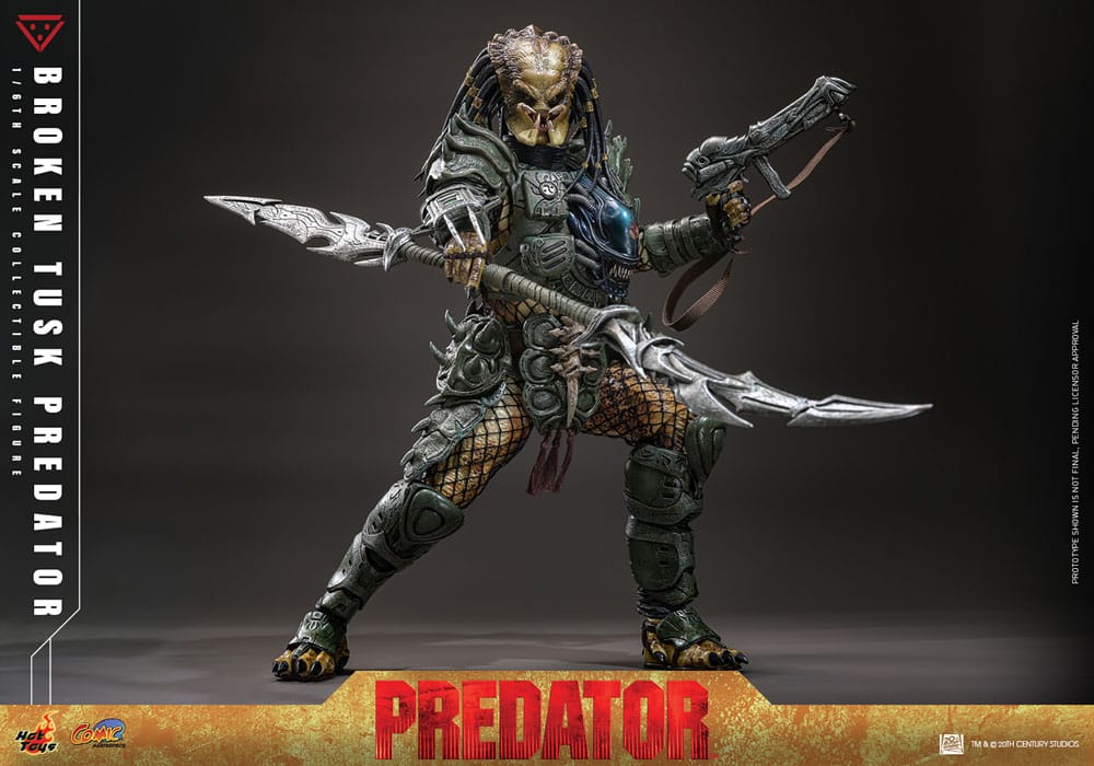 Alien vs. Predator Comic Masterpiece Actionfigur 1/6 Broken Tusk Predator 35 cm