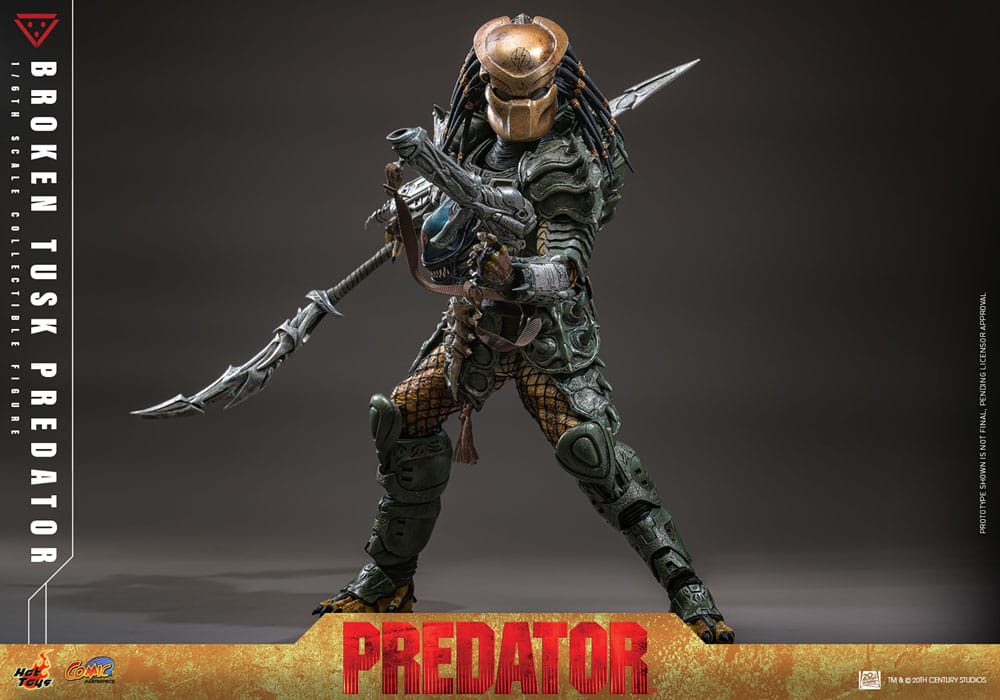 Alien vs. Predator Comic Masterpiece Actionfigur 1/6 Broken Tusk Predator 35 cm