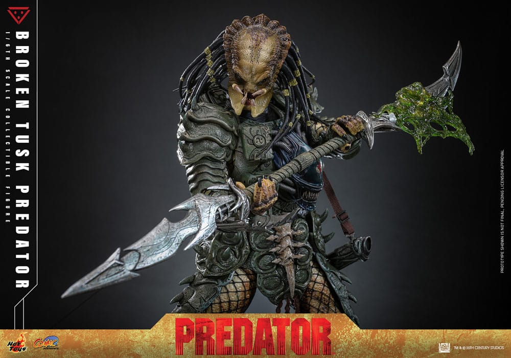 Alien vs. Predator Comic Masterpiece Actionfigur 1/6 Broken Tusk Predator 35 cm