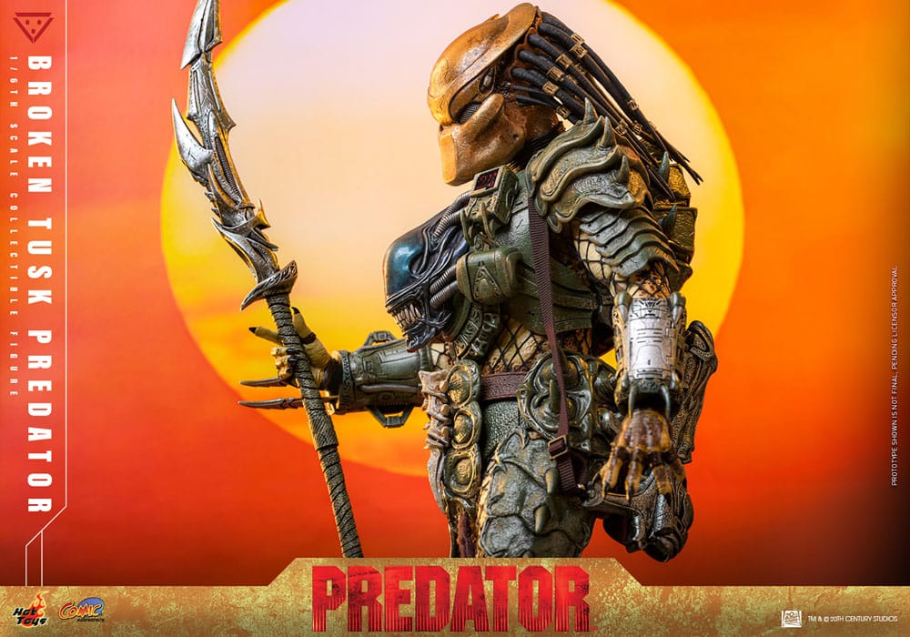 Alien vs. Predator Comic Masterpiece Actionfigur 1/6 Broken Tusk Predator 35 cm