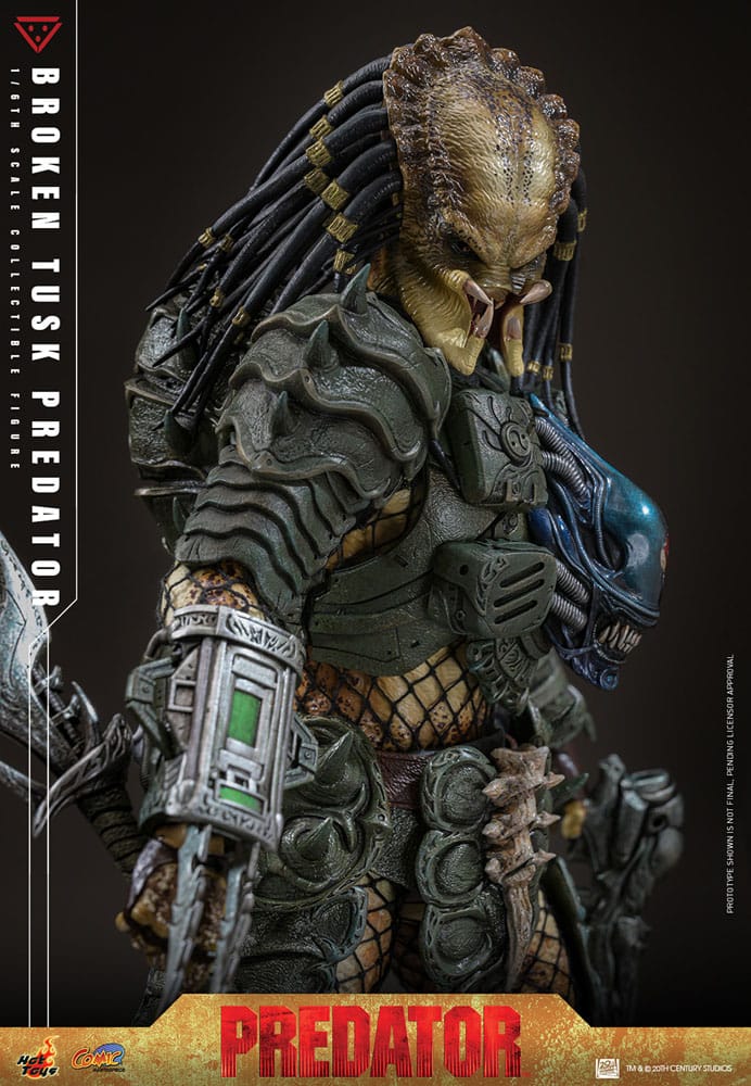Alien vs. Predator Comic Masterpiece Actionfigur 1/6 Broken Tusk Predator 35 cm