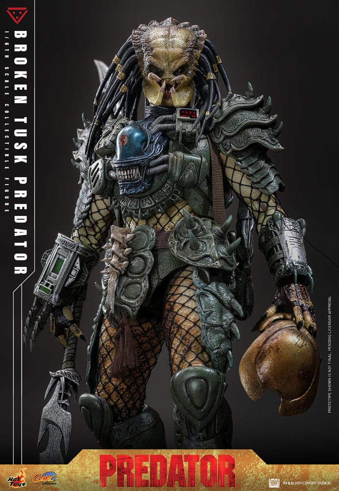 Alien vs. Predator Comic Masterpiece Actionfigur 1/6 Broken Tusk Predator 35 cm