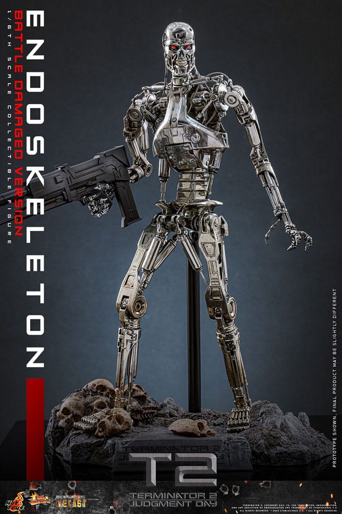 Terminator 2 Movie Masterpiece Actionfigur 1/6 Endoskelett (Battle Damaged Version) 31 cm