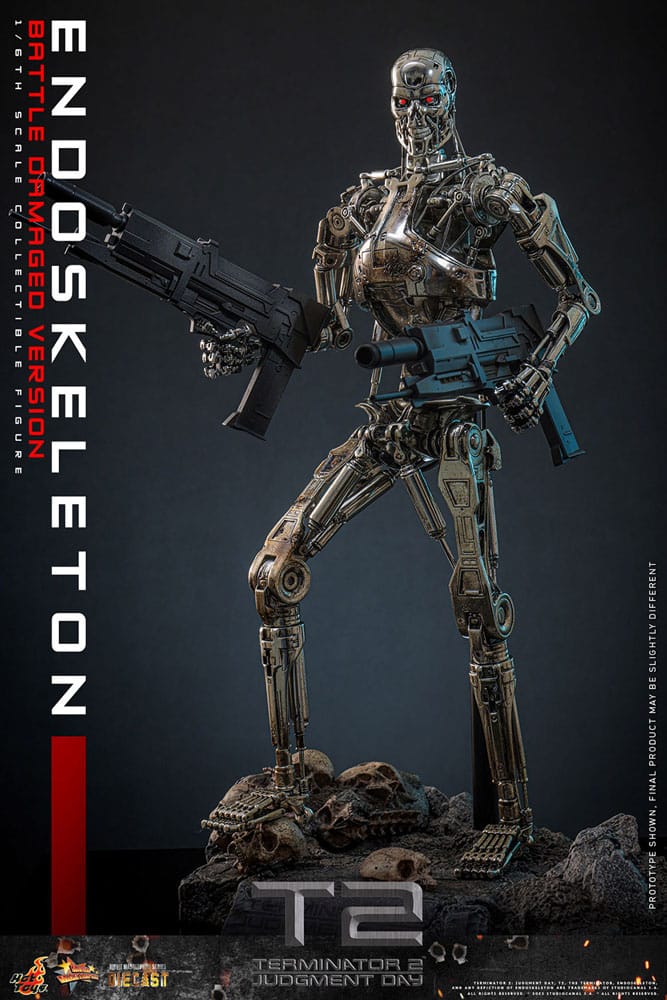 Terminator 2 Movie Masterpiece Actionfigur 1/6 Endoskelett (Battle Damaged Version) 31 cm