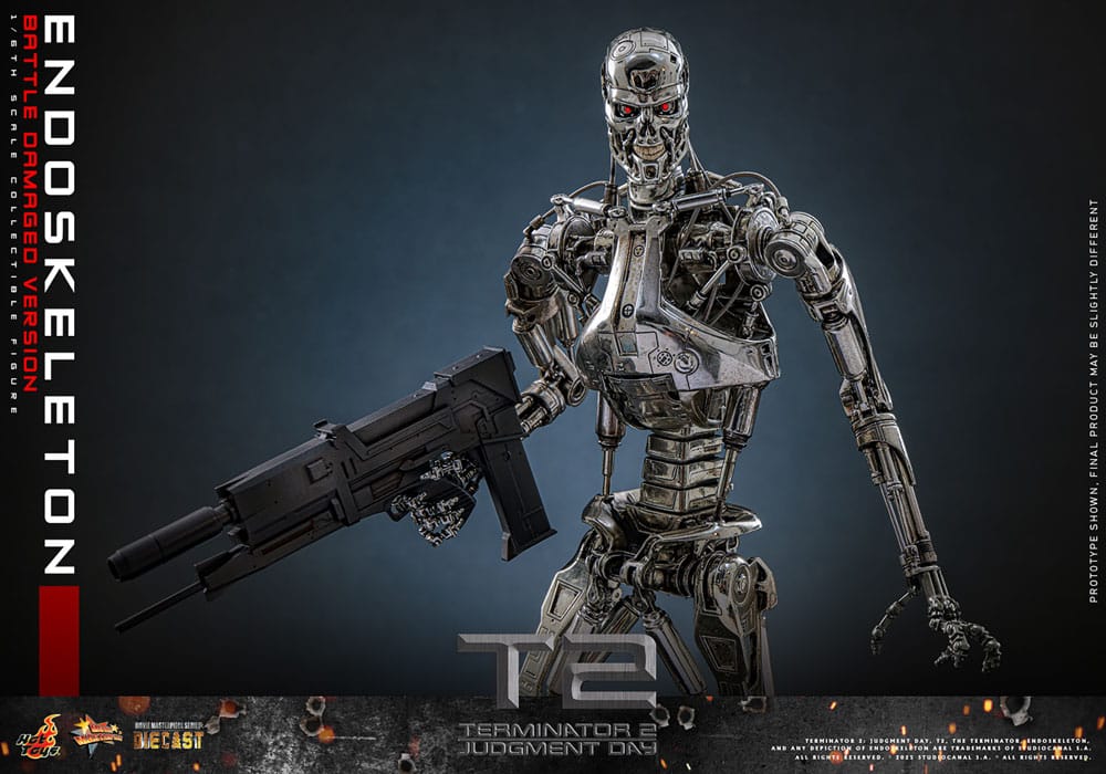 Terminator 2 Movie Masterpiece Actionfigur 1/6 Endoskelett (Battle Damaged Version) 31 cm
