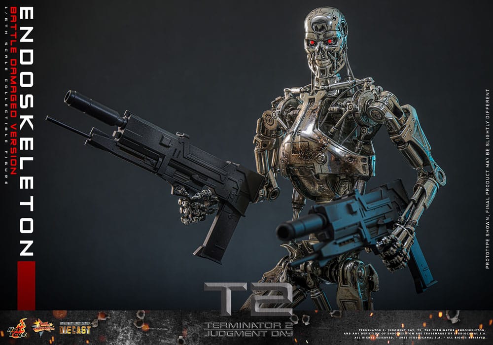 Terminator 2 Movie Masterpiece Actionfigur 1/6 Endoskelett (Battle Damaged Version) 31 cm
