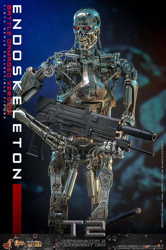 Terminator 2 Movie Masterpiece Actionfigur 1/6 Endoskelett (Battle Damaged Version) 31 cm