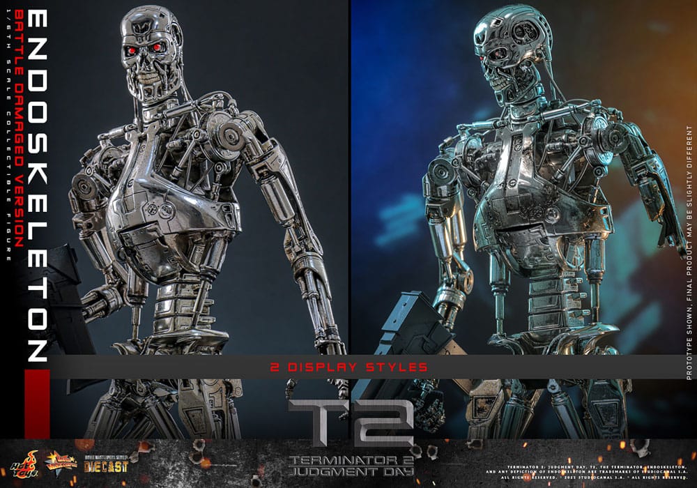 Terminator 2 Movie Masterpiece Actionfigur 1/6 Endoskelett (Battle Damaged Version) 31 cm