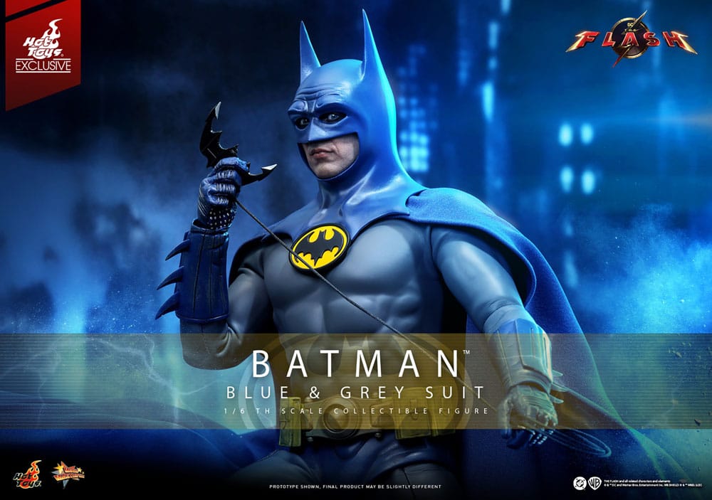 The Flash Movie Masterpiece Actionfigur 1/6 Batman (Blue & Grey Suit) Limited Edition Hot Toys Exclusive 30 cm