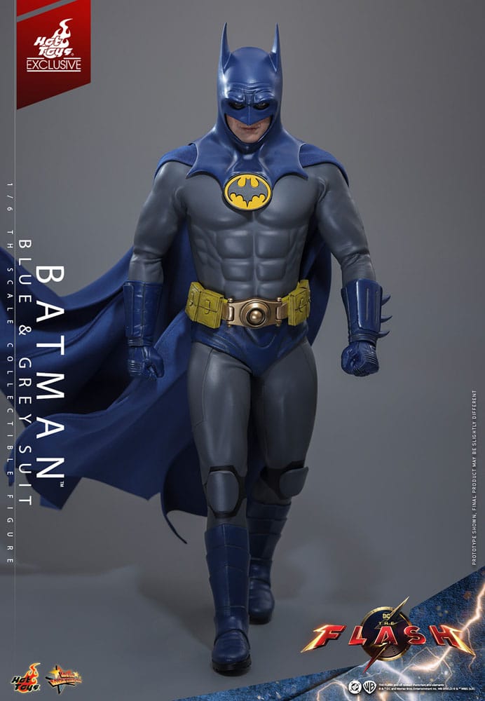 The Flash Movie Masterpiece Actionfigur 1/6 Batman (Blue & Grey Suit) Limited Edition Hot Toys Exclusive 30 cm