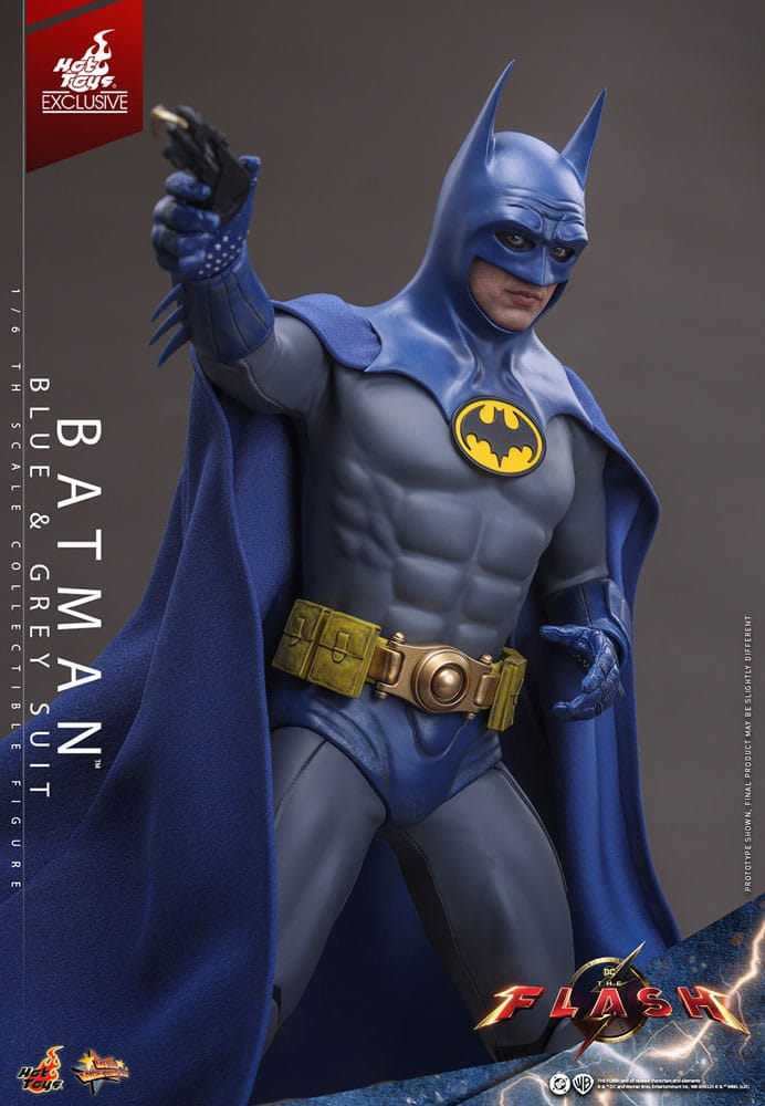 The Flash Movie Masterpiece Actionfigur 1/6 Batman (Blue & Grey Suit) Limited Edition Hot Toys Exclusive 30 cm