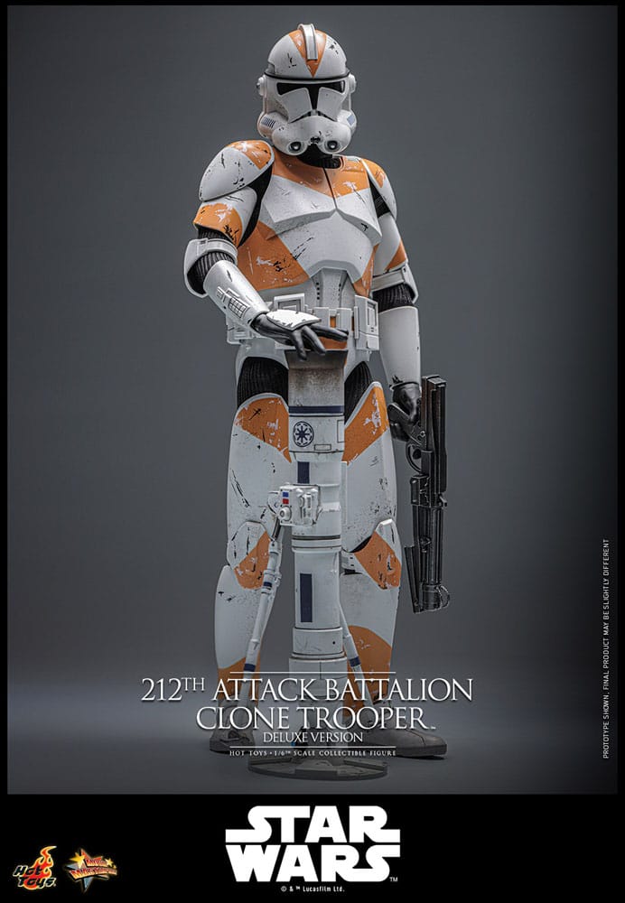 Star Wars: The Clone Wars Actionfigur 1/6 212th Attack Battalion Clone Trooper Deluxe Version 30 cm