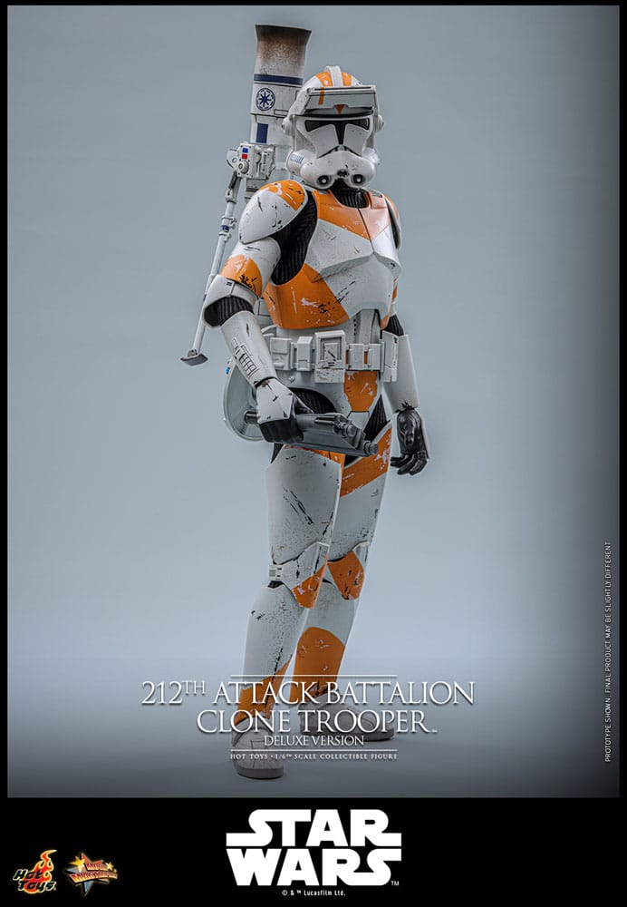 Star Wars: The Clone Wars Actionfigur 1/6 212th Attack Battalion Clone Trooper Deluxe Version 30 cm