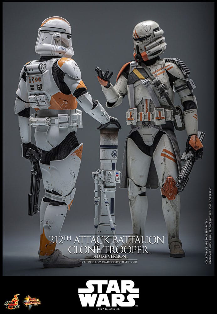 Star Wars: The Clone Wars Actionfigur 1/6 212th Attack Battalion Clone Trooper Deluxe Version 30 cm