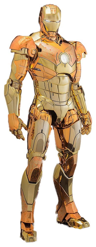 Iron Man Movie Masterpiece Diecast Actionfigur 1/6 Iron Man Mark III (Golden & Copper Gold Version) Hot Toys Exclusive 33 cm
