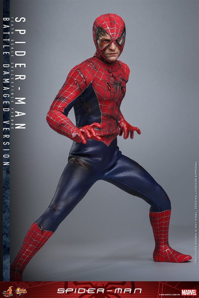 Spider-Man Movie Masterpiece Actionfigur 1/6 Spider-Man (Battle Damaged Version) 30 cm