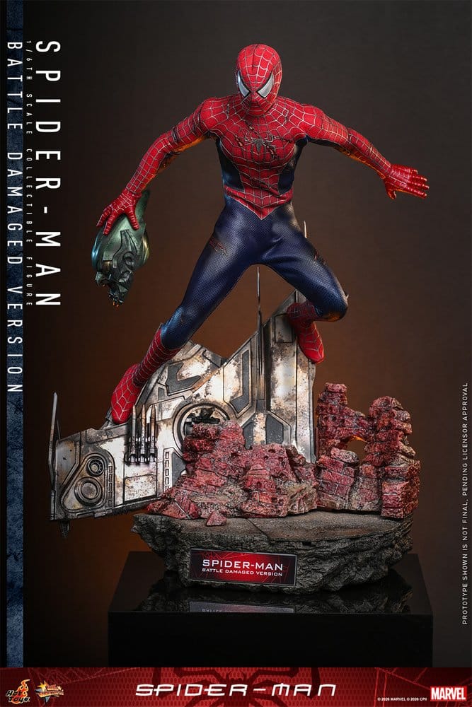 Spider-Man Movie Masterpiece Actionfigur 1/6 Spider-Man (Battle Damaged Version) 30 cm