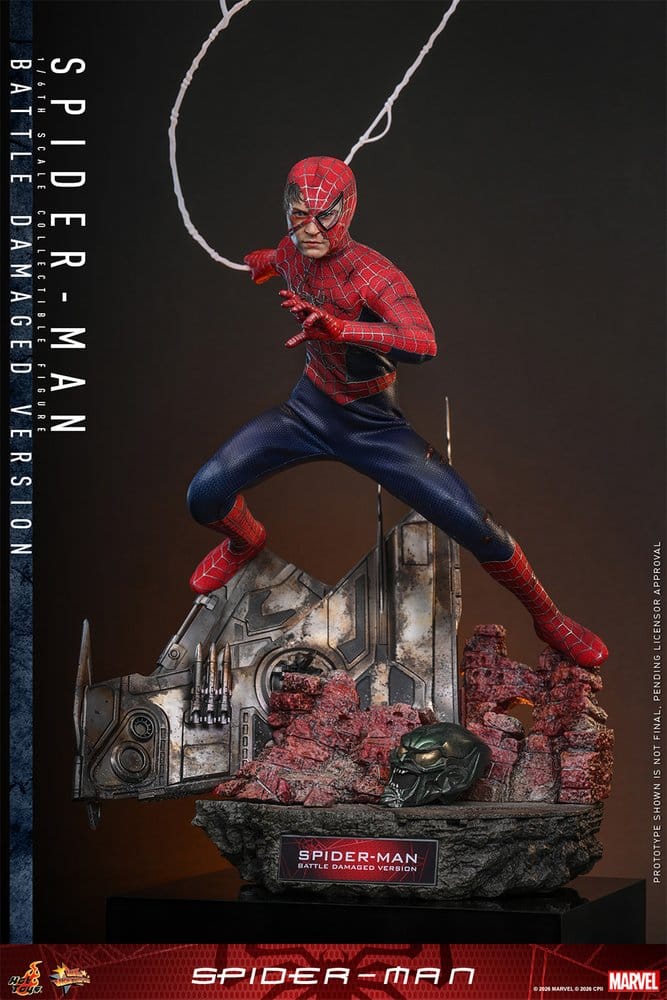 Spider-Man Movie Masterpiece Actionfigur 1/6 Spider-Man (Battle Damaged Version) 30 cm