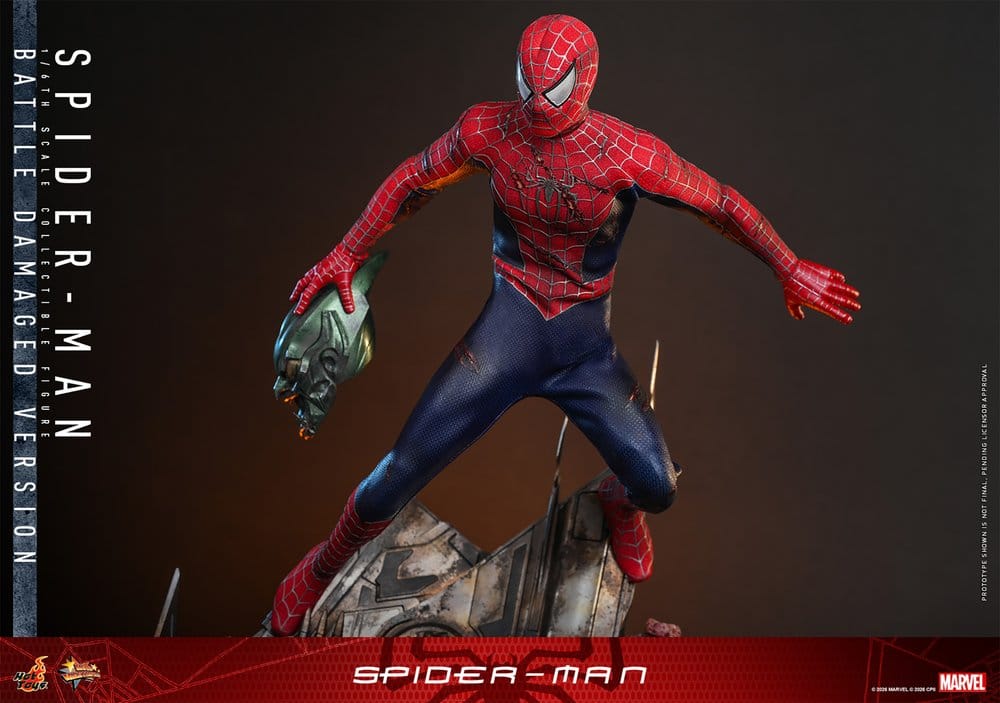 Spider-Man Movie Masterpiece Actionfigur 1/6 Spider-Man (Battle Damaged Version) 30 cm