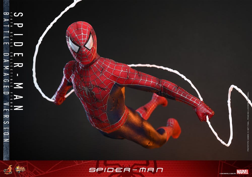 Spider-Man Movie Masterpiece Actionfigur 1/6 Spider-Man (Battle Damaged Version) 30 cm