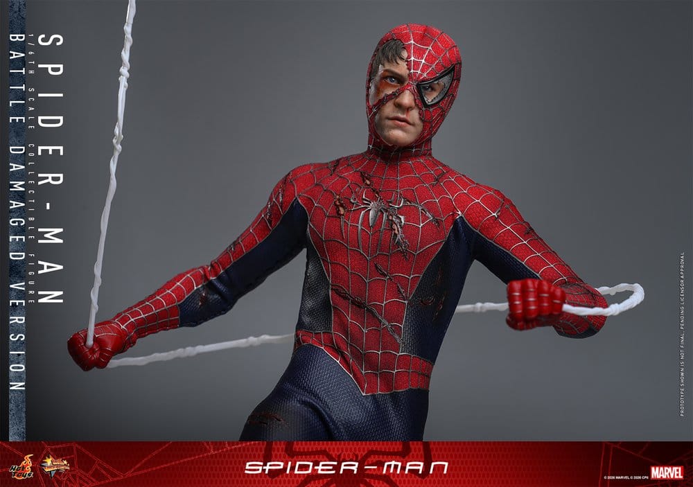 Spider-Man Movie Masterpiece Actionfigur 1/6 Spider-Man (Battle Damaged Version) 30 cm