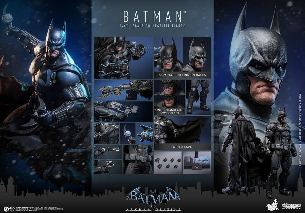 Batman Arkham Origins Videogame Masterpiece Actionfigur 1/6 Batman 33 cm