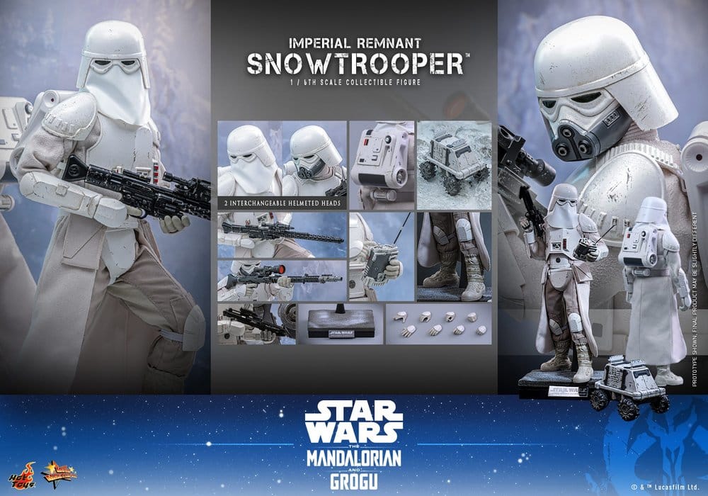 Star Wars: The Mandalorian & Grogu Movie Masterpiece Actionfigur 1/6 Imperial Remnant Snowtrooper 30 cm