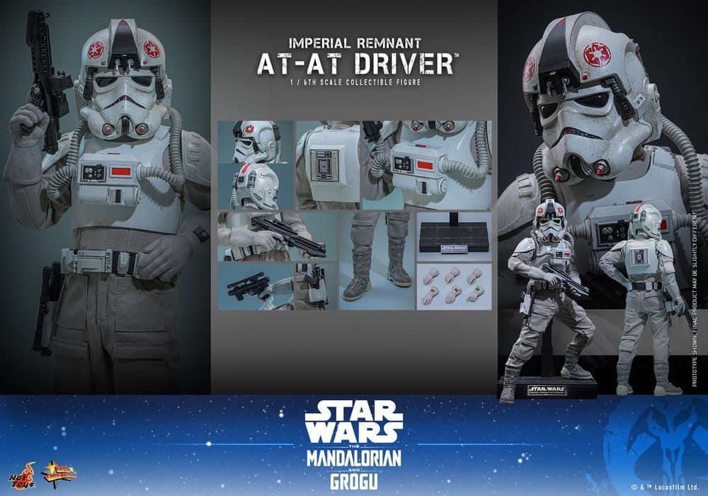 Star Wars Movie Masterpiece Actionfigur 1/6 Imperial Remnant AT-AT Driver 30 cm