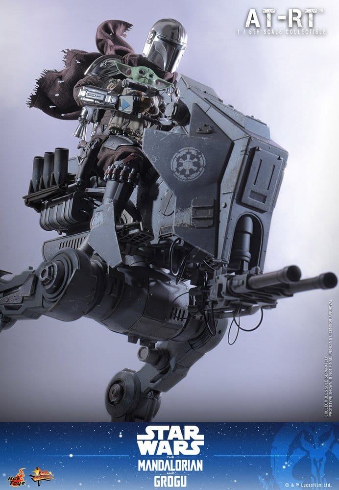 Star Wars: The Mandalorian & Grogu Movie Masterpiece Actionfiguren Set 1/6 Imperial Remnant AT-RT Driver & AT-RT 60 cm