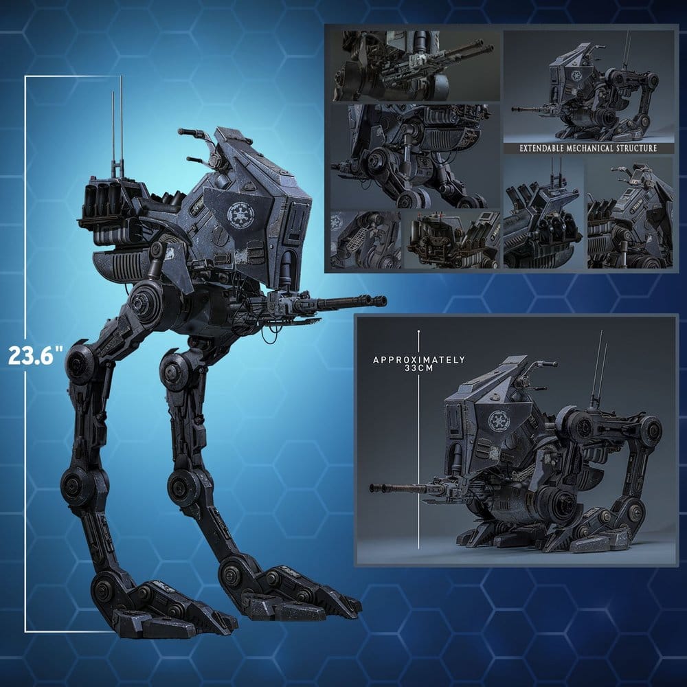 Star Wars: The Mandalorian & Grogu Movie Masterpiece Actionfiguren Set 1/6 Imperial Remnant AT-RT Driver & AT-RT 60 cm
