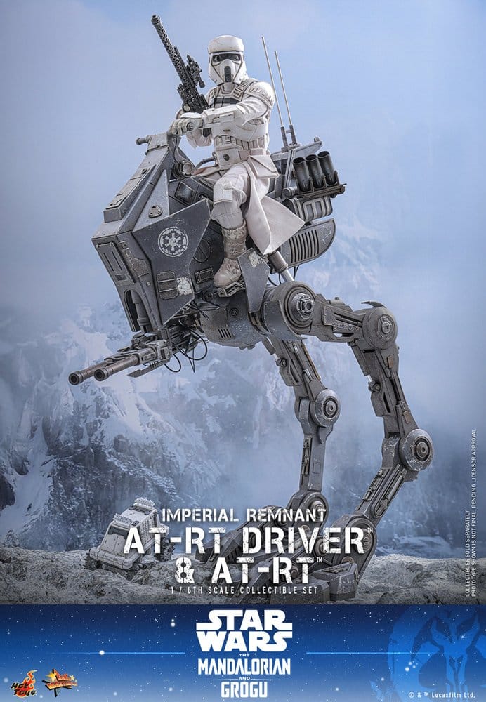 Star Wars: The Mandalorian & Grogu Movie Masterpiece Actionfiguren Set 1/6 Imperial Remnant AT-RT Driver & AT-RT 60 cm