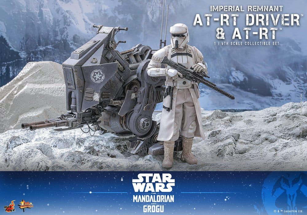 Star Wars: The Mandalorian & Grogu Movie Masterpiece Actionfiguren Set 1/6 Imperial Remnant AT-RT Driver & AT-RT 60 cm