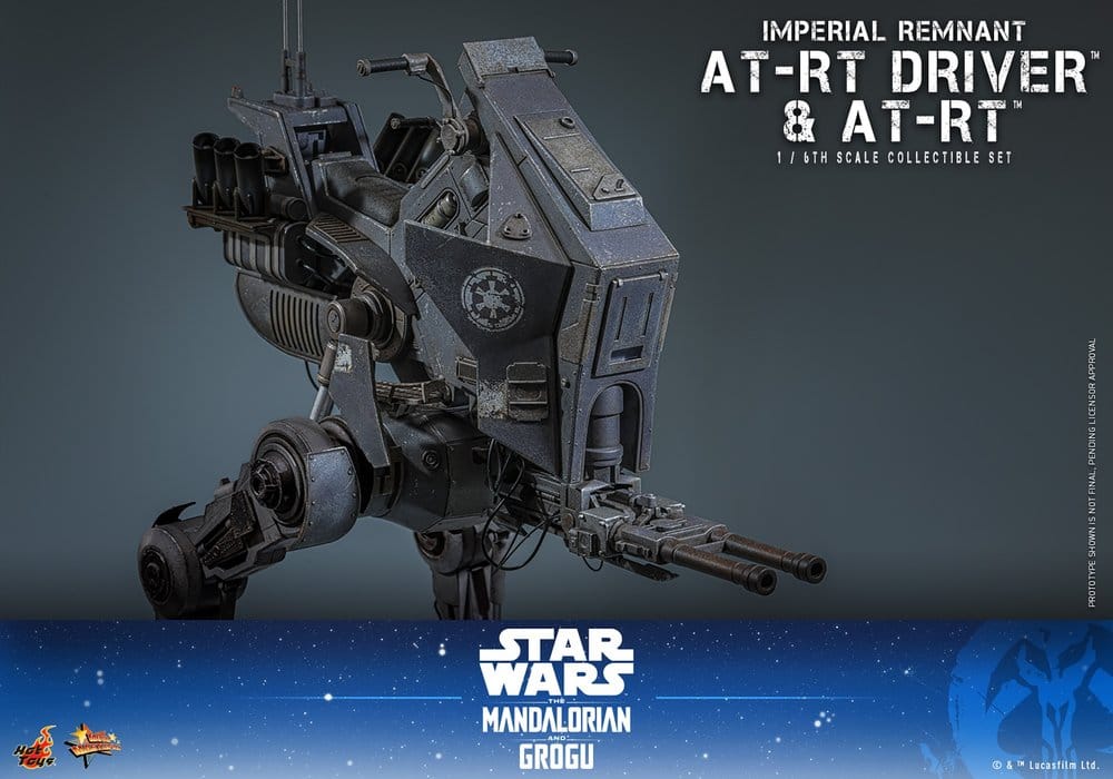 Star Wars: The Mandalorian & Grogu Movie Masterpiece Actionfiguren Set 1/6 Imperial Remnant AT-RT Driver & AT-RT 60 cm