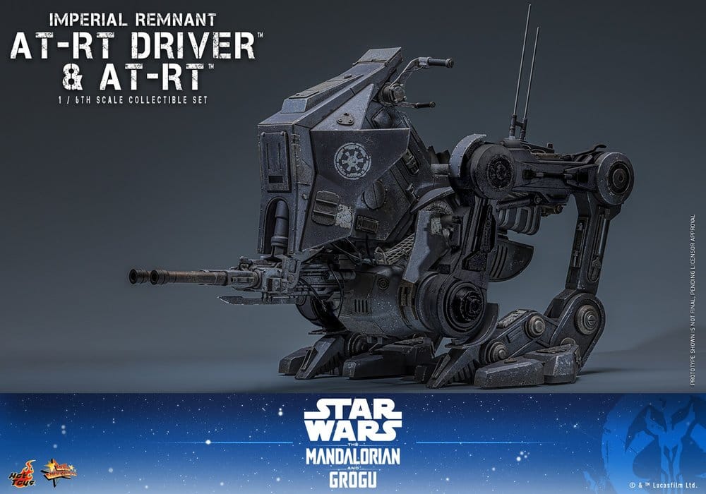 Star Wars: The Mandalorian & Grogu Movie Masterpiece Actionfiguren Set 1/6 Imperial Remnant AT-RT Driver & AT-RT 60 cm