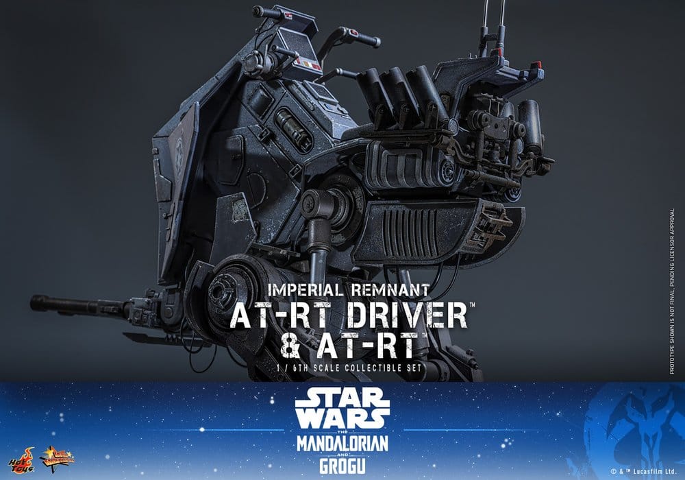 Star Wars: The Mandalorian & Grogu Movie Masterpiece Actionfiguren Set 1/6 Imperial Remnant AT-RT Driver & AT-RT 60 cm