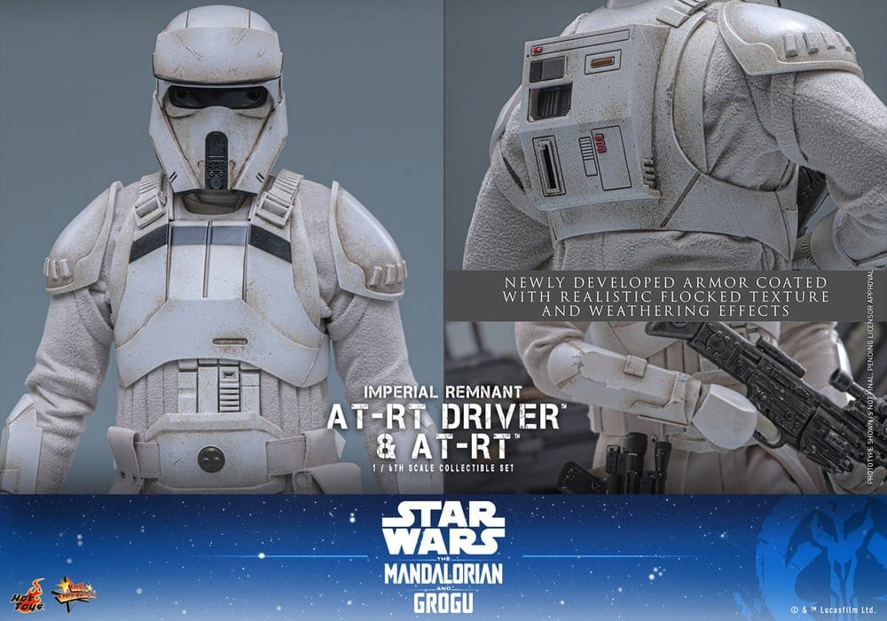 Star Wars: The Mandalorian & Grogu Movie Masterpiece Actionfiguren Set 1/6 Imperial Remnant AT-RT Driver & AT-RT 60 cm