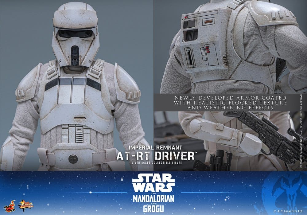Star Wars: The Mandalorian & Grogu Movie Masterpiece Actionfiguren Set 1/6 Imperial Remnant AT-RT Driver & AT-RT 60 cm