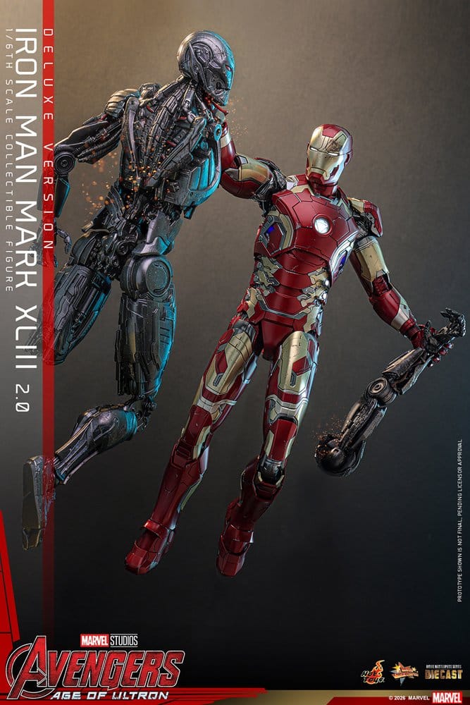 Avengers: Age of Ultron Movie Masterpiece Diecast Actionfigur 1/6 Iron Man Mark XLIII (2.0) (Deluxe Version) 32 cm