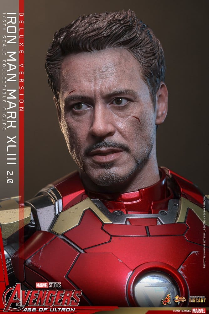 Avengers: Age of Ultron Movie Masterpiece Diecast Actionfigur 1/6 Iron Man Mark XLIII (2.0) (Deluxe Version) 32 cm