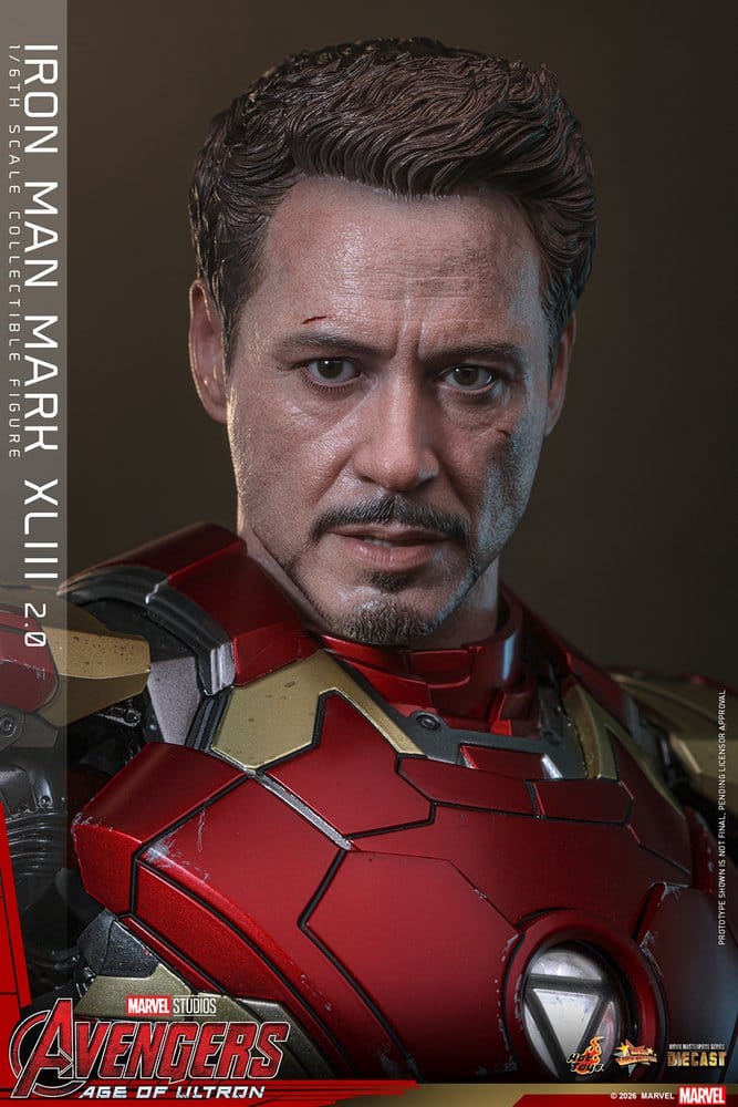 Avengers: Age of Ultron Movie Masterpiece Diecast Actionfigur 1/6 Iron Man Mark XLIII (2.0) 32 cm