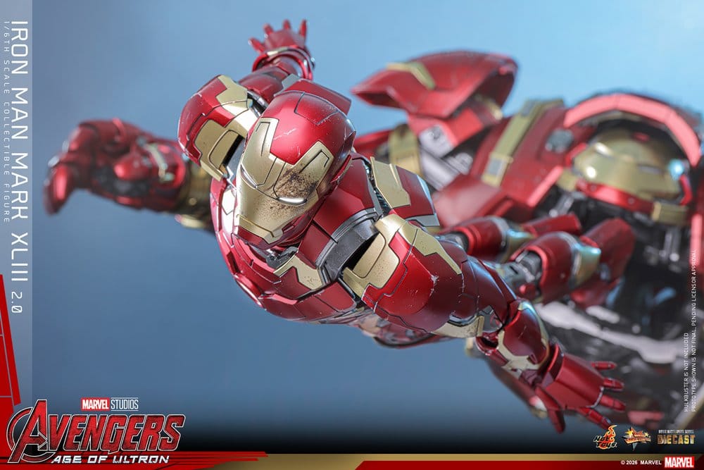 Avengers: Age of Ultron Movie Masterpiece Diecast Actionfigur 1/6 Iron Man Mark XLIII (2.0) 32 cm