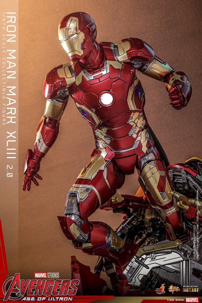 Avengers: Age of Ultron Movie Masterpiece Diecast Actionfigur 1/6 Iron Man Mark XLIII (2.0) 32 cm