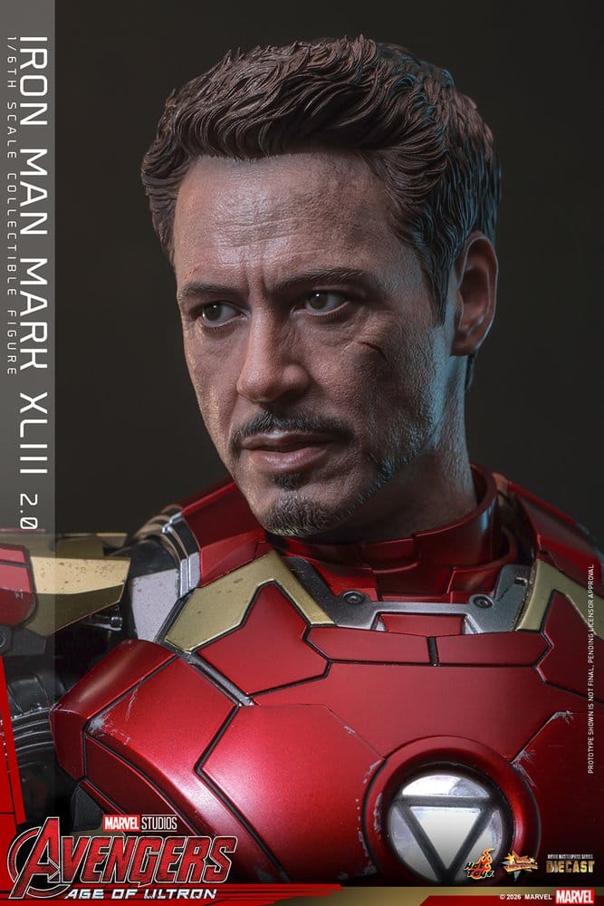 Avengers: Age of Ultron Movie Masterpiece Diecast Actionfigur 1/6 Iron Man Mark XLIII (2.0) 32 cm