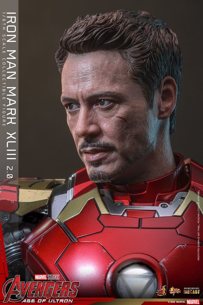 Avengers: Age of Ultron Movie Masterpiece Diecast Actionfigur 1/6 Iron Man Mark XLIII (2.0) 32 cm