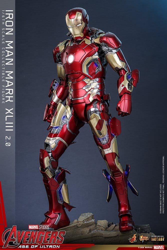 Avengers: Age of Ultron Movie Masterpiece Diecast Actionfigur 1/6 Iron Man Mark XLIII (2.0) 32 cm