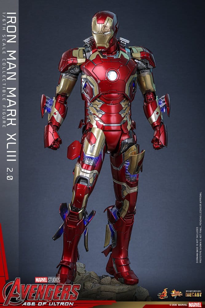 Avengers: Age of Ultron Movie Masterpiece Diecast Actionfigur 1/6 Iron Man Mark XLIII (2.0) 32 cm